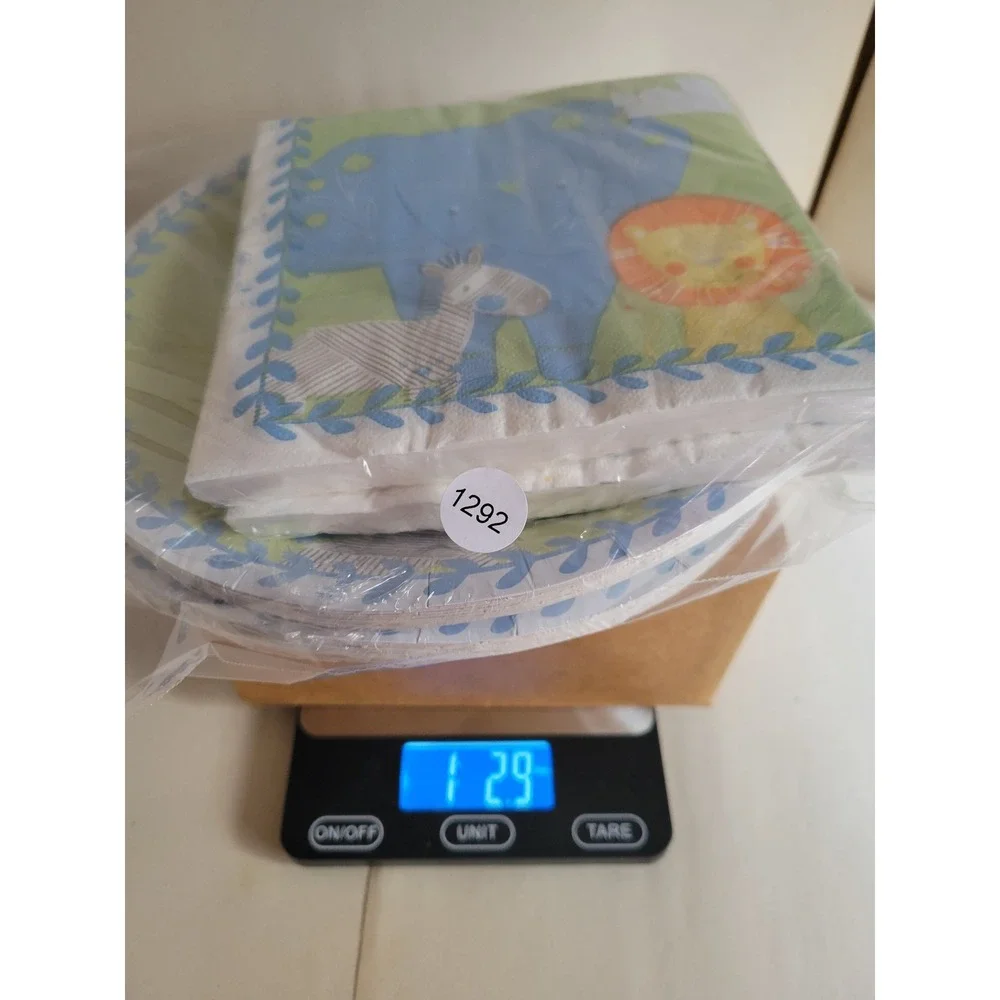 Oh Baby It's A Boy Jungle‎ Safari Shower Plates and Napkins Set 82pc Bundle